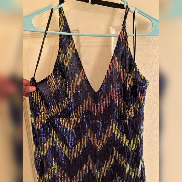 Oak and Trellis Sequin Jumpsuit Size Large New - Picture 4 of 8